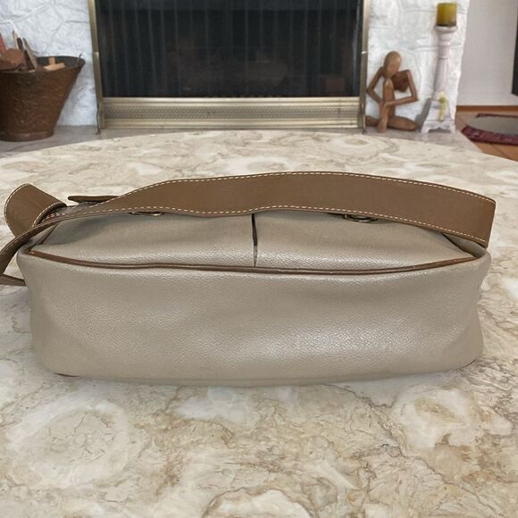 Trussardi Crespo Collection Italian Leather Unisex Messenger Bag Vintage - Picture 5 of 16